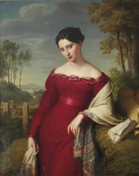 Portræt af en ung elegant dame